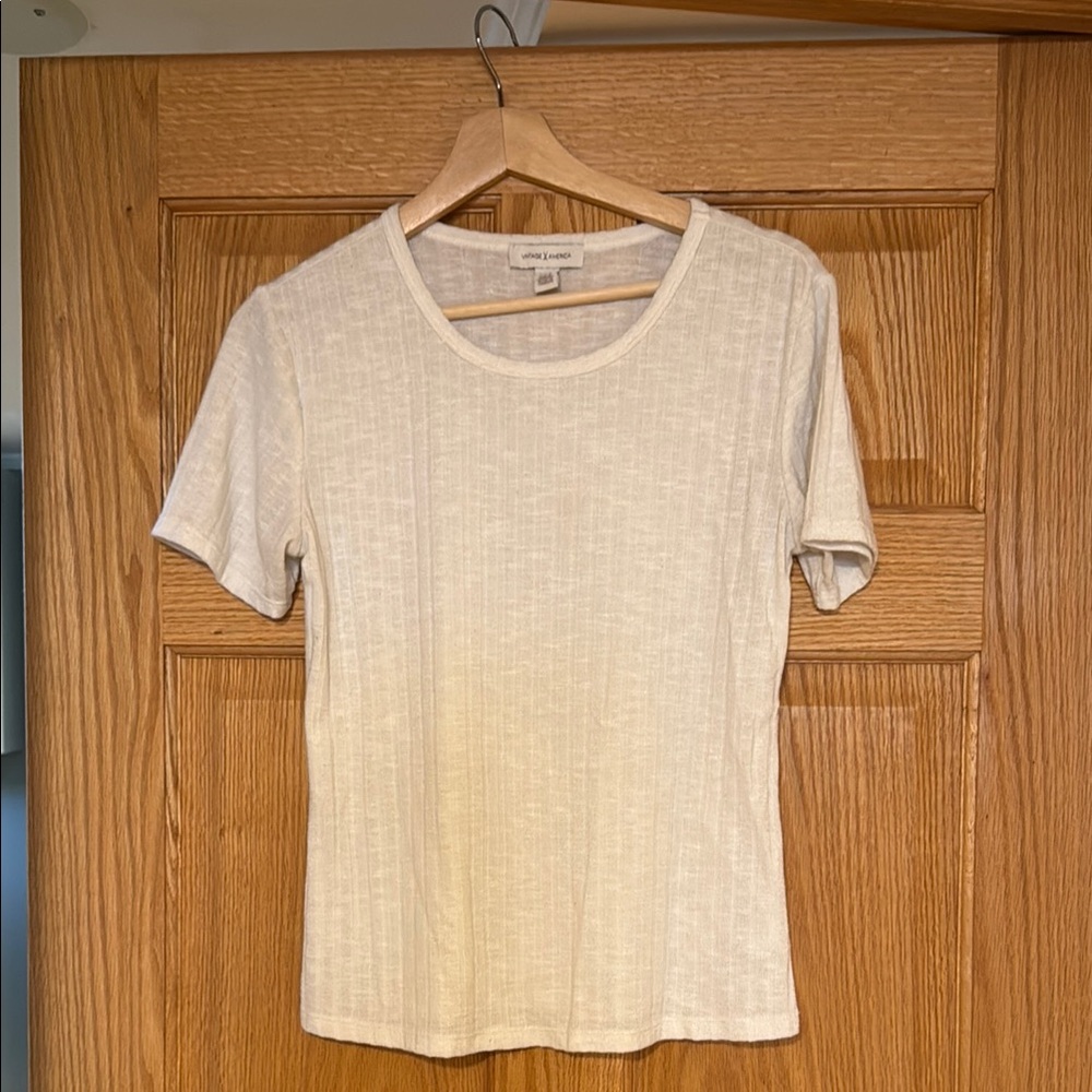 Cream Women's Top